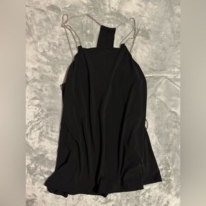 Zara stretchy black halter top (M) - brand new